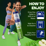 Orame Apple Cider Vinegar & Moringa Effervescent Tablets – Green Apple Flavour | Vitamin B6 & B12 | Daily Wellness Drink | 15 Tablets